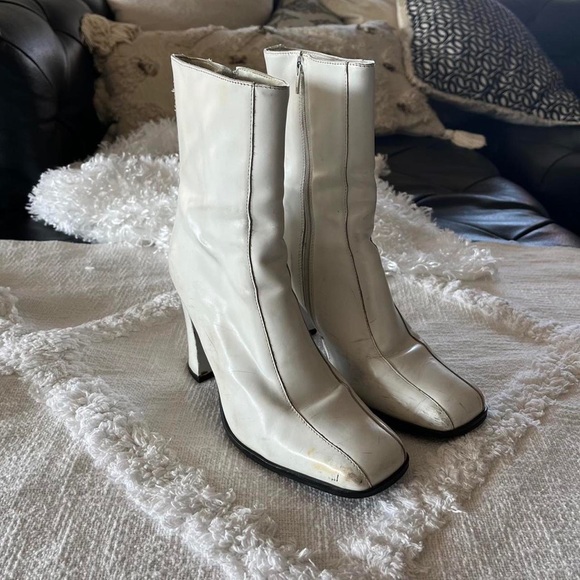 Vintage White Boots